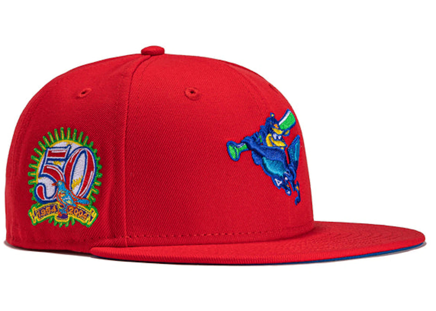 New Era x Hat Club Exclusive Cereal Pack Bonus Flavors Baltimore Orioles 50th Anniversary Patch 59Fifty Fitted Hat Red