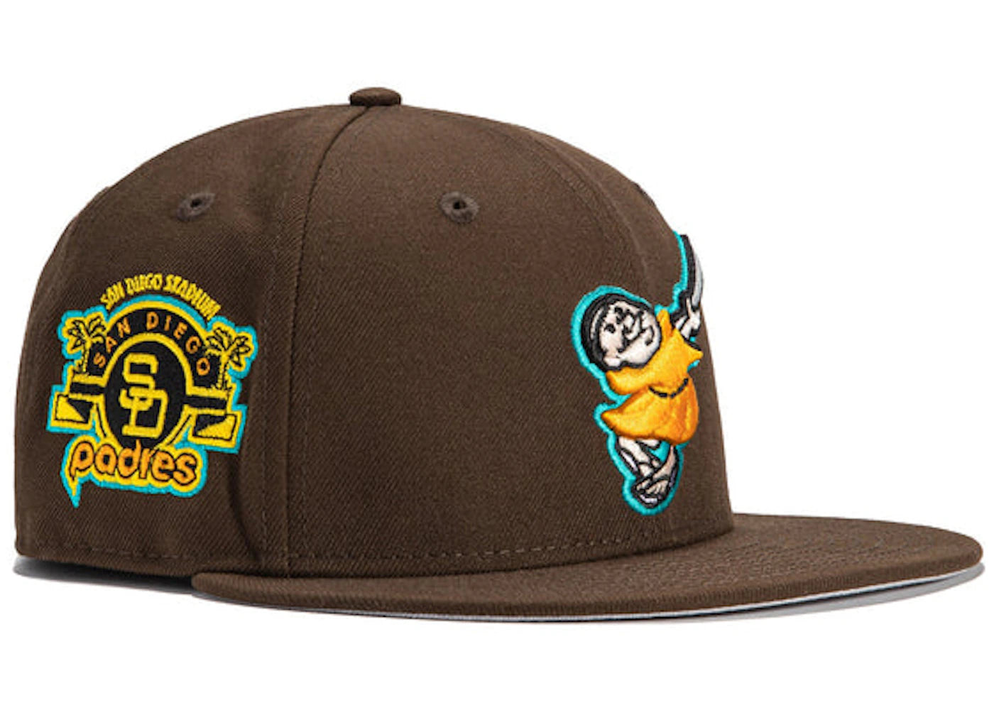 New Era x Hat Club Exclusive Cereal Pack Bonus Flavors San Diego Padres Stadium Patch Friar 59Fifty Fitted Hat Brown/Gold