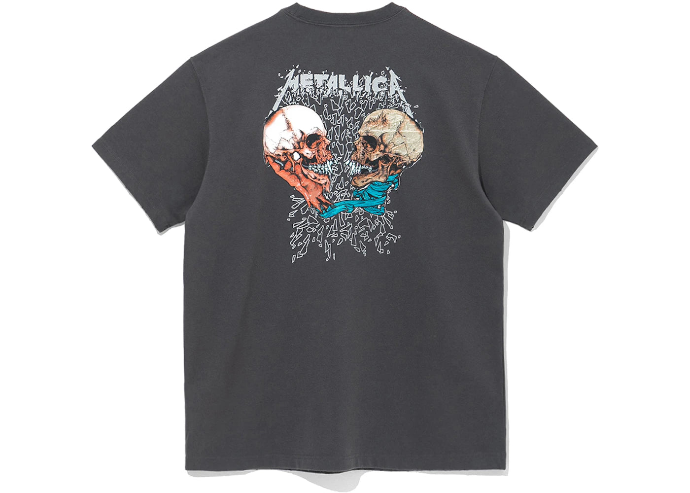 New Era x Metallica Scary Guy Pushead Sad But True T-Shirt Charcoal