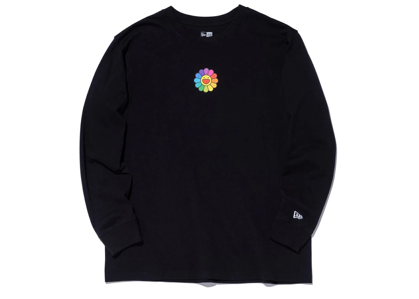 New Era x Takashi Murakami Flower Flag Relaxed Fit L/S Tee Black