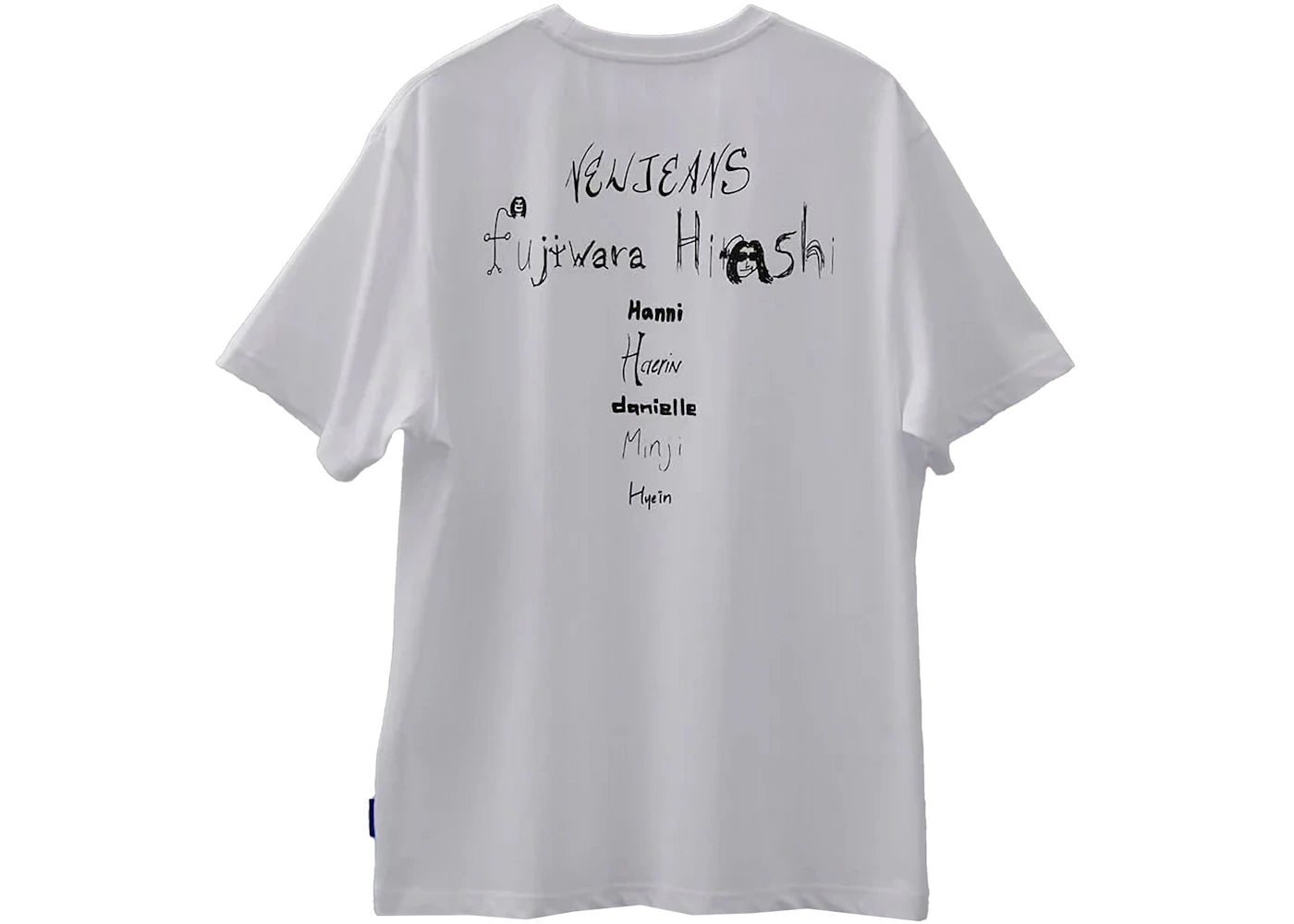 NewJeans x Hiroshi Fujiwara Coller Ver. 4 T-shirt White