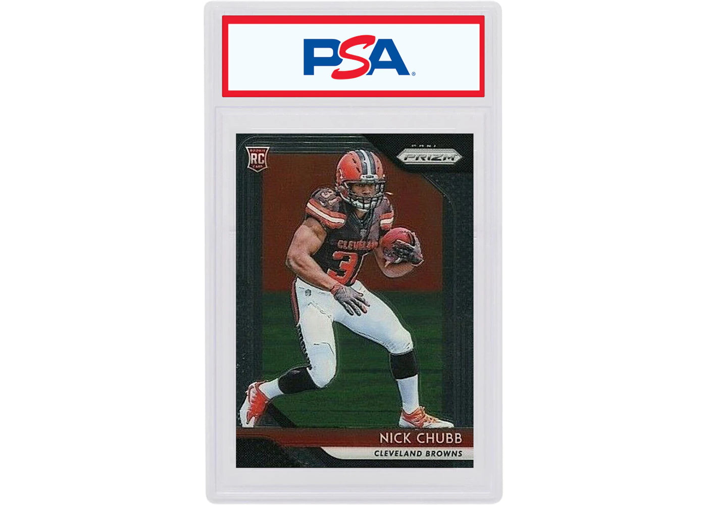 Nick Chubb 2018 Panini Prizm Rookie #213 (PSA or BGS Graded)