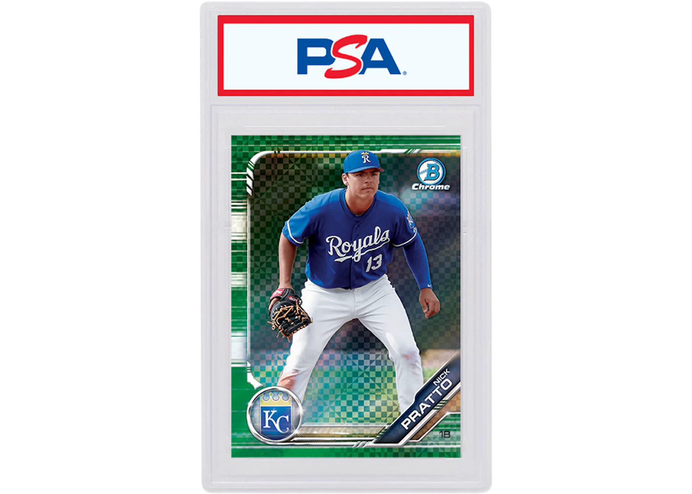 Nick Pratto 2019 Bowman Chrome X Green X-Fractor /31 BCP-190 (PSA or BGS Graded)
