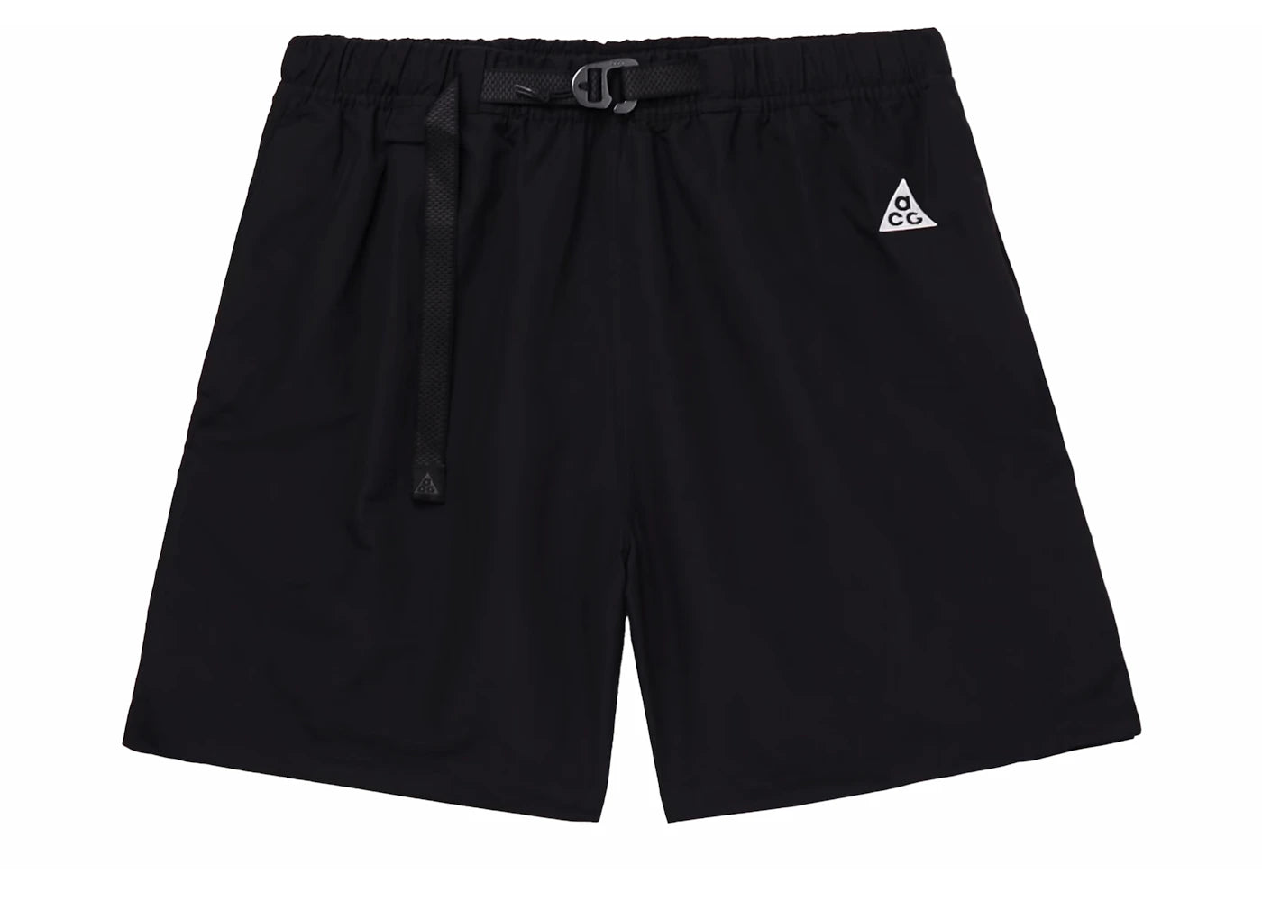 Nike ACG Logo Belted Nylon Straight-Leg Shorts Black