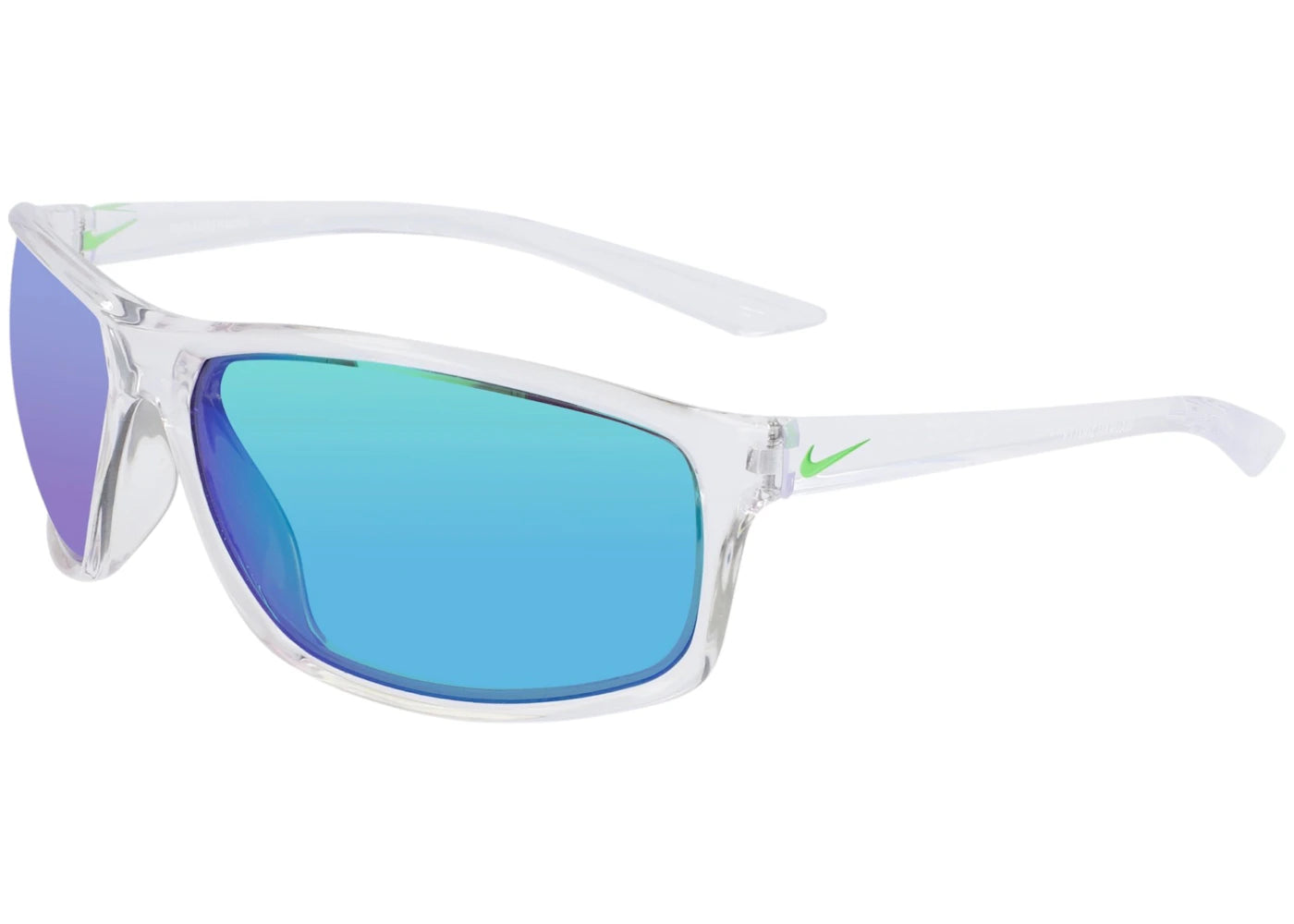 Nike Adrenaline M Wrap Sunglasses Clear Grey Green Clear Grey Green (ADRENALINE-M-EV1113-901-6615)