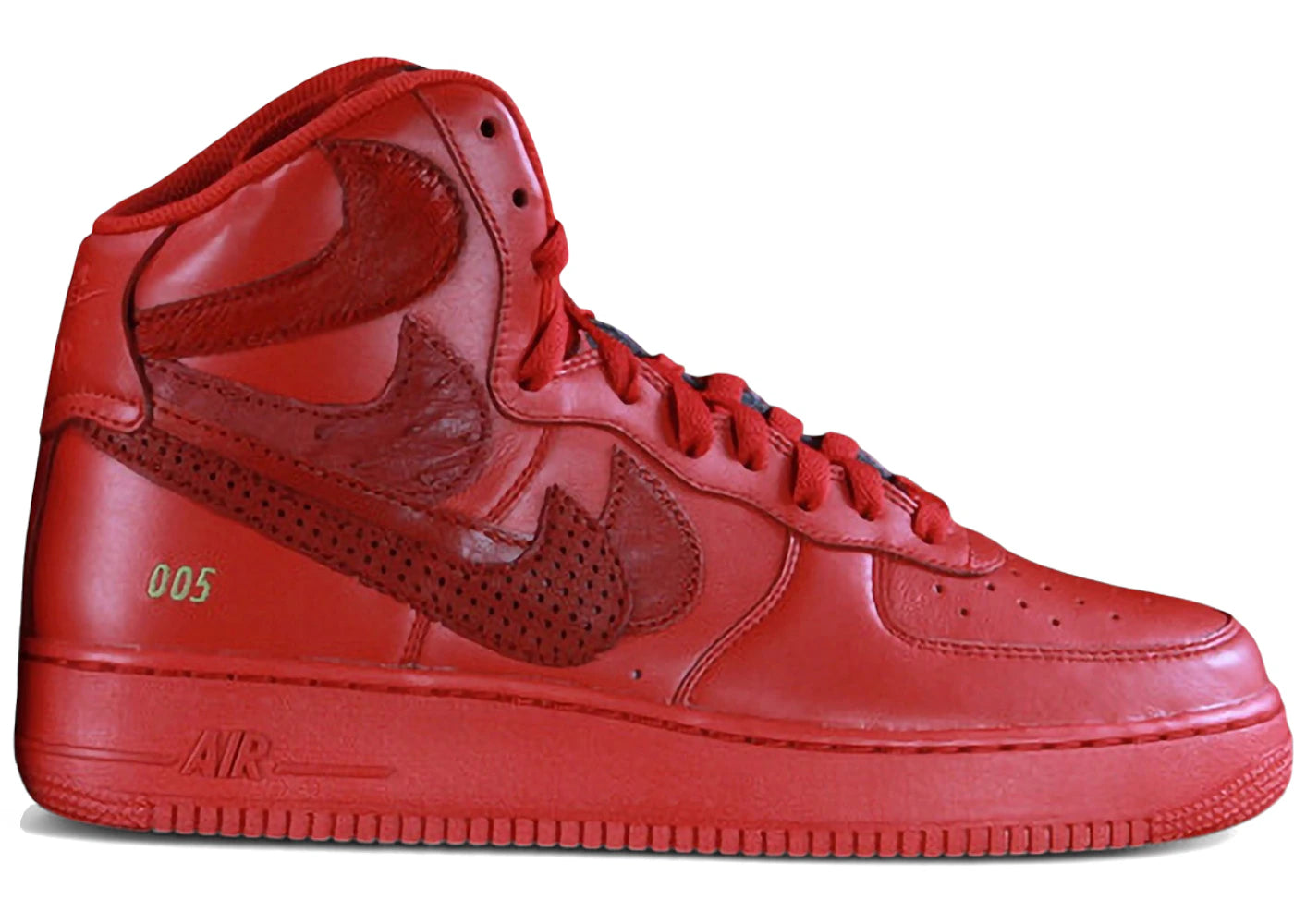 Nike Air Force 1 High John Geiger x The Shoe Surgeon Misplaced Checks Red