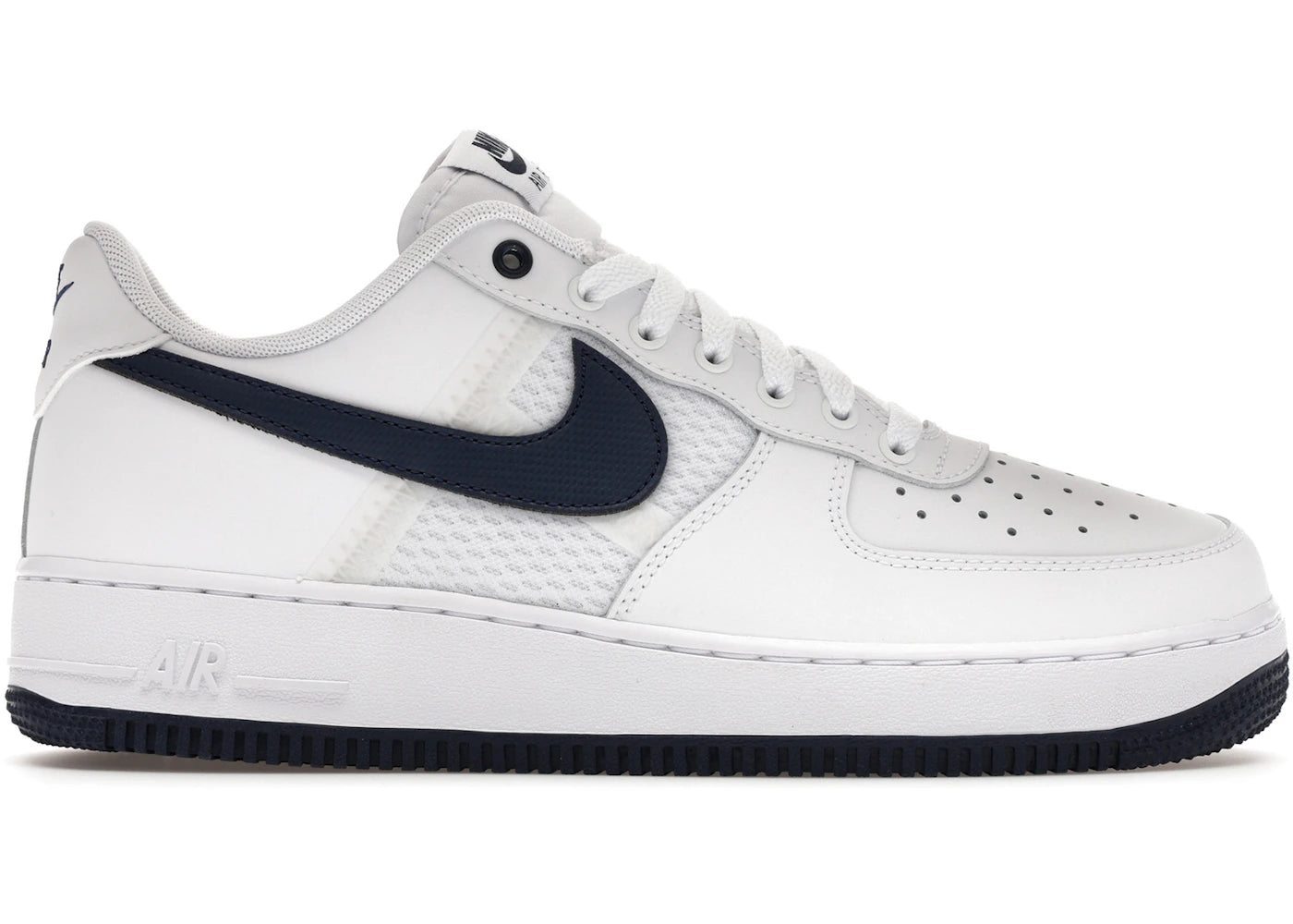 Nike Air Force 1 Low '07 LV8 SE Mesh Tape White Midnight Navy