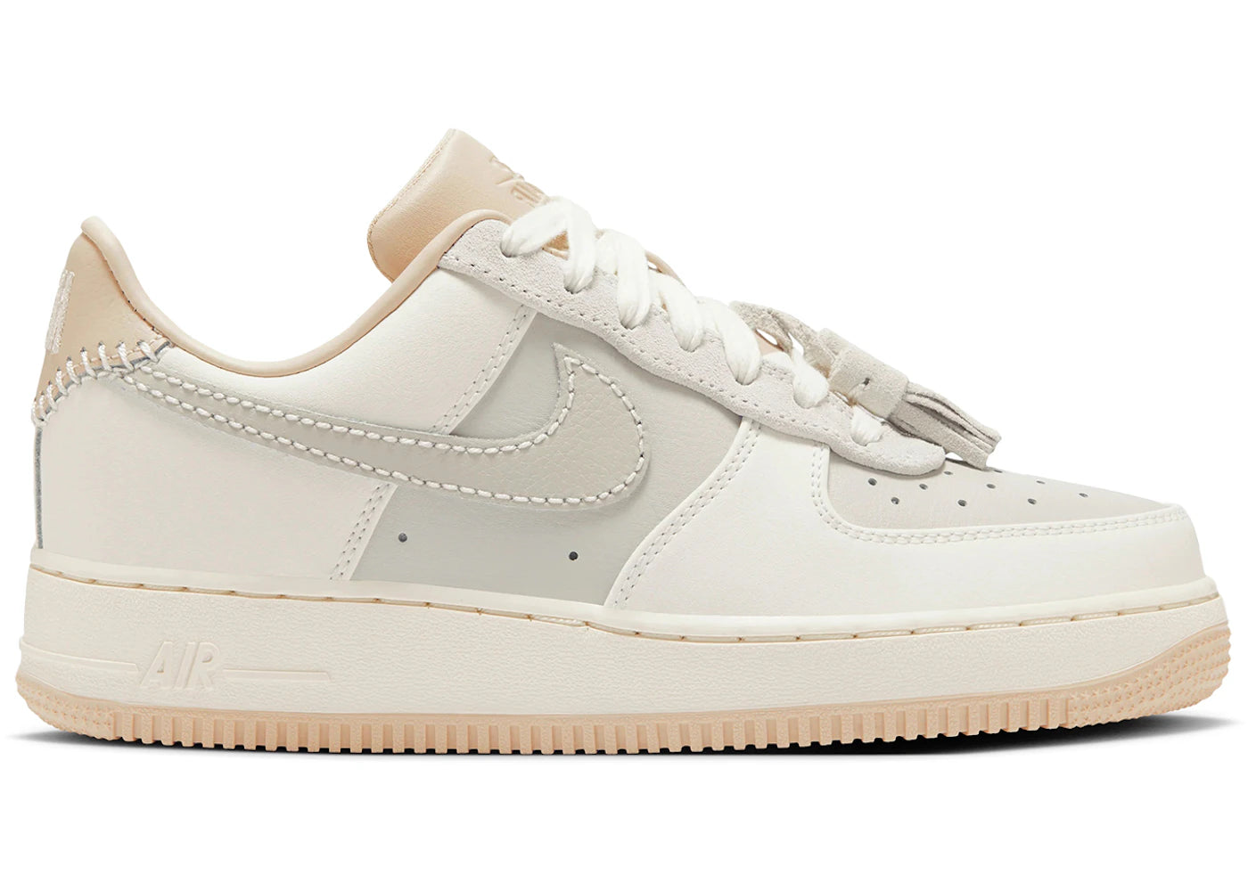 Nike Air Force 1 Low '07 Light Bone Suede Tassels (Women's)