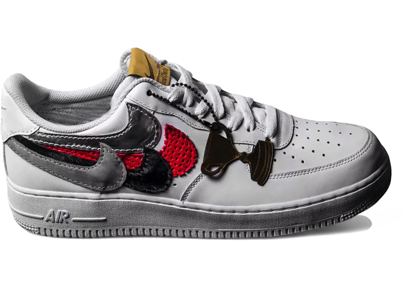 Nike Air Force 1 Low John Geiger x The Shoe Surgeon Misplaced Checks White