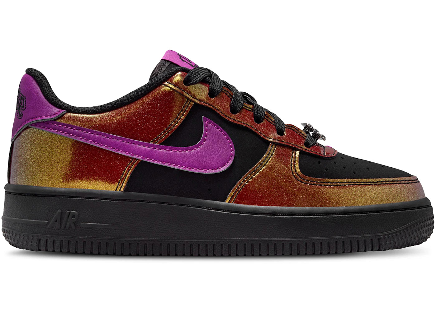 Nike Air Force 1 Low LV8 Glam Rock Black Bold Berry (GS)