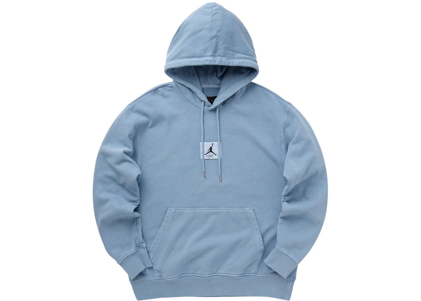 Nike Air Jordan Essentials Statement Fleece Washed Pulover Hoodie Blue Grey