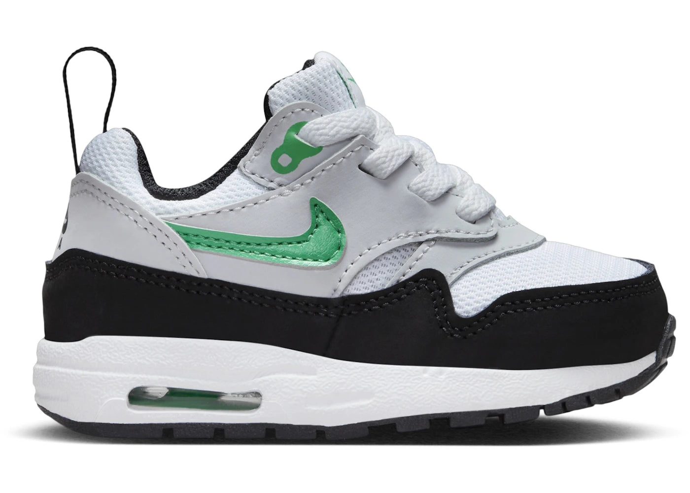 Nike Air Max 1 EasyOn White Pure Platinum Black Stadium Green (I)