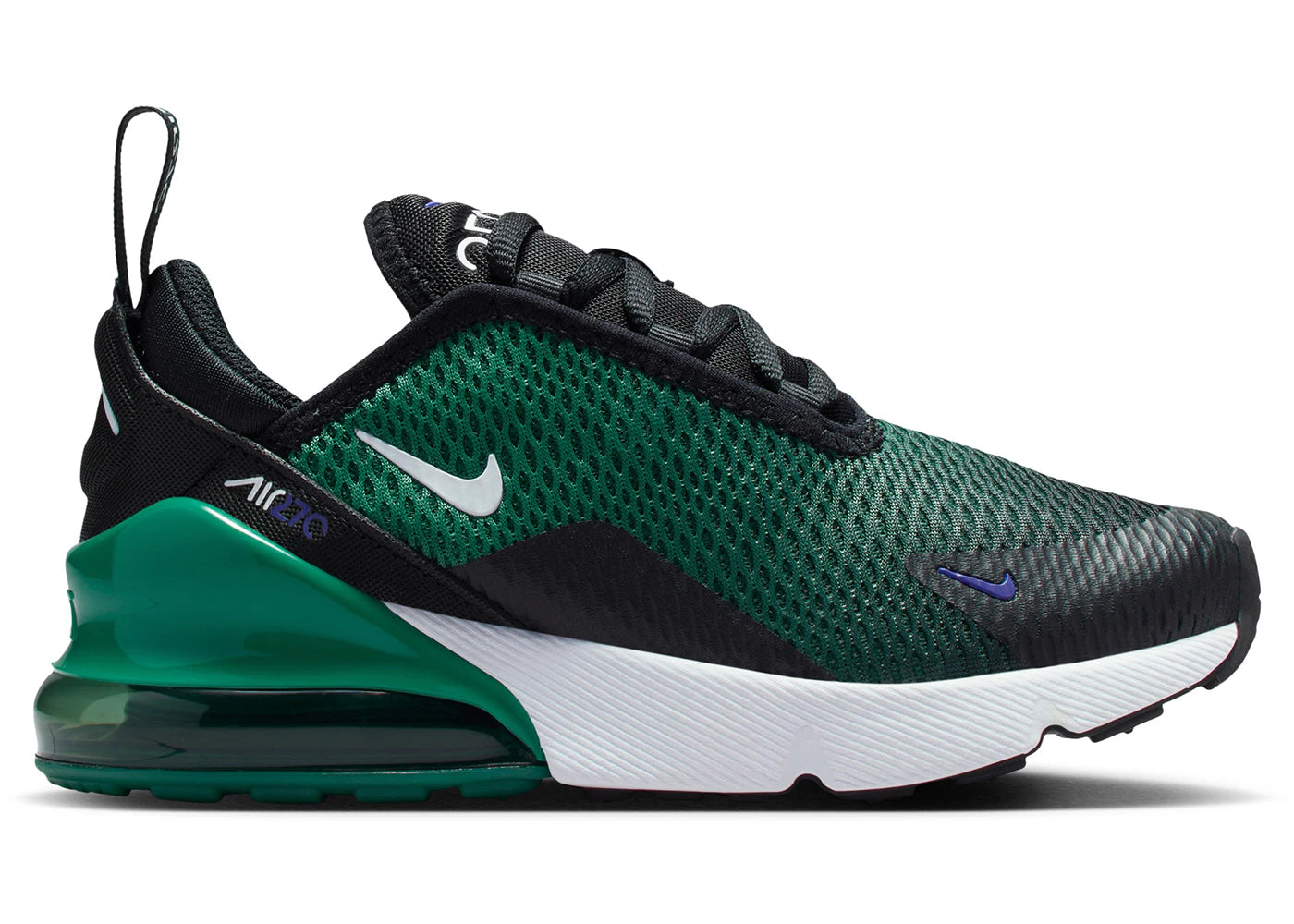Nike Air Max 270 Black Evergreen Aura Deep Night (PS)