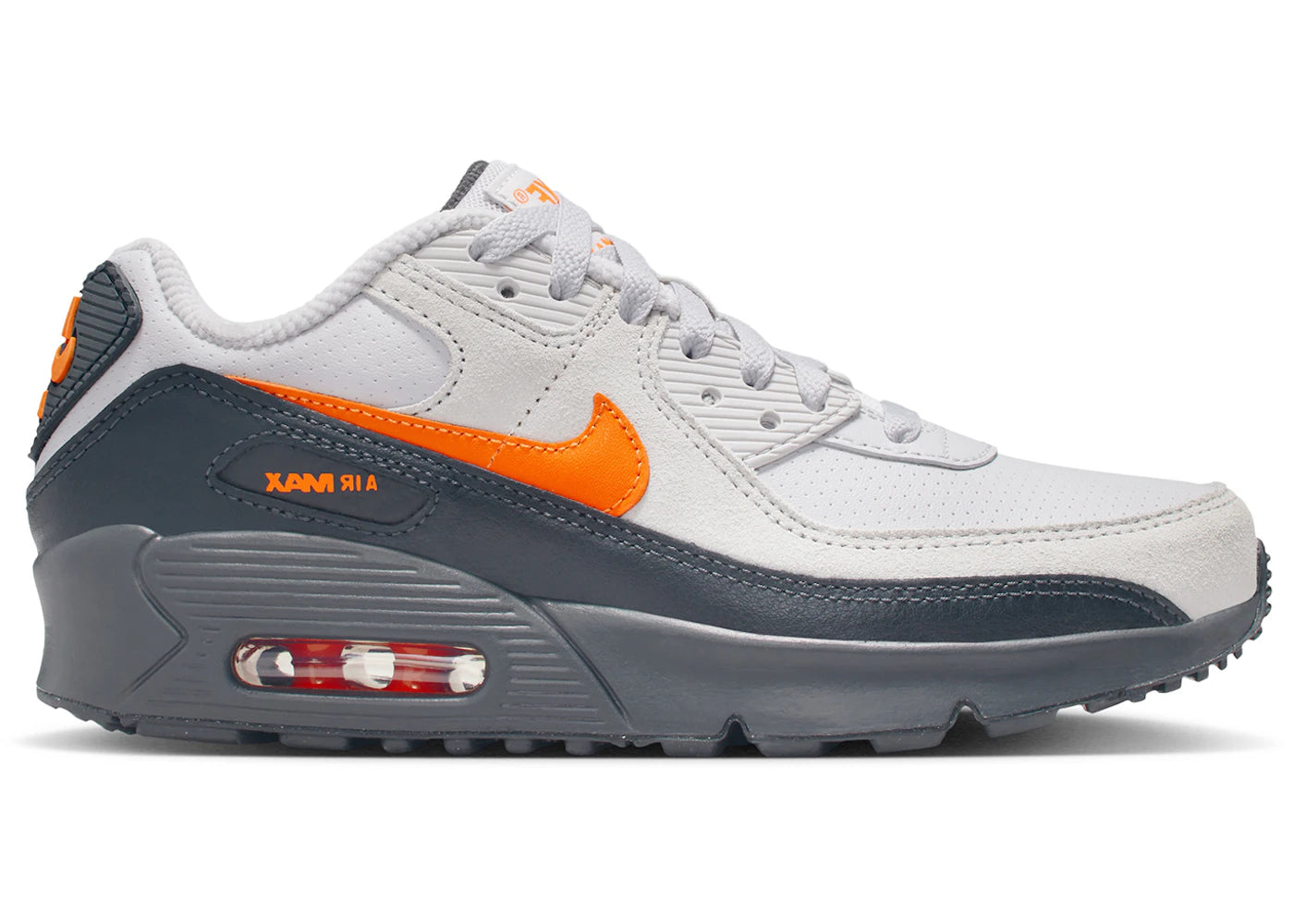 Nike Air Max 90 SE Vast Grey Safety Orange (GS)