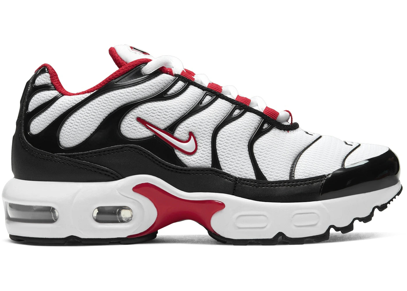 Nike Air Max Plus Black University Red White (PS)