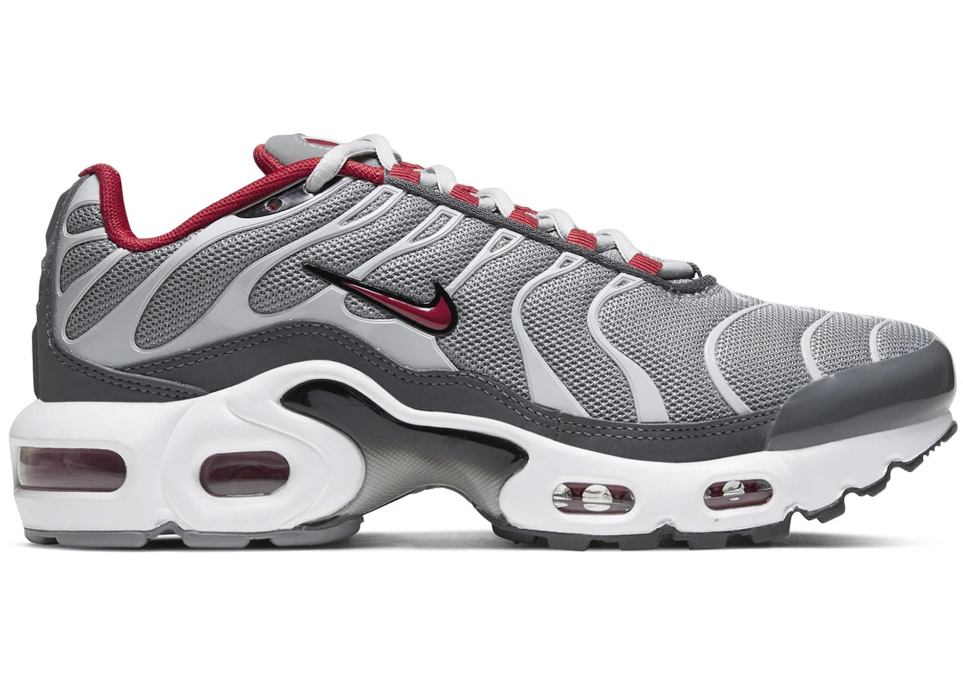 Nike Air Max Plus Particle Grey Iron Grey Grey Fog University Red (GS)