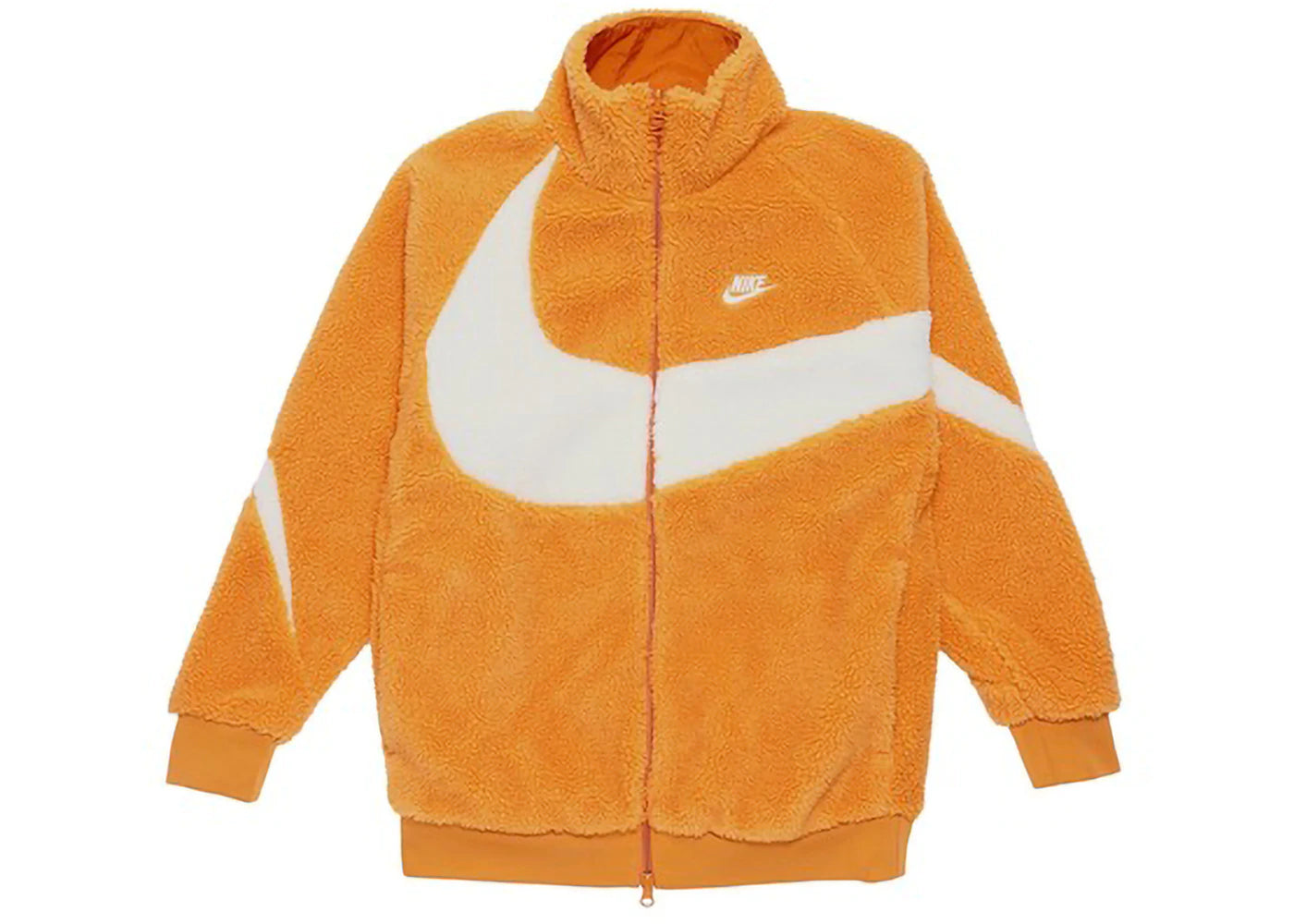 Nike Big Swoosh Reversible Boa Jacket (Asia Sizing) Hot Curry Coconut Milk