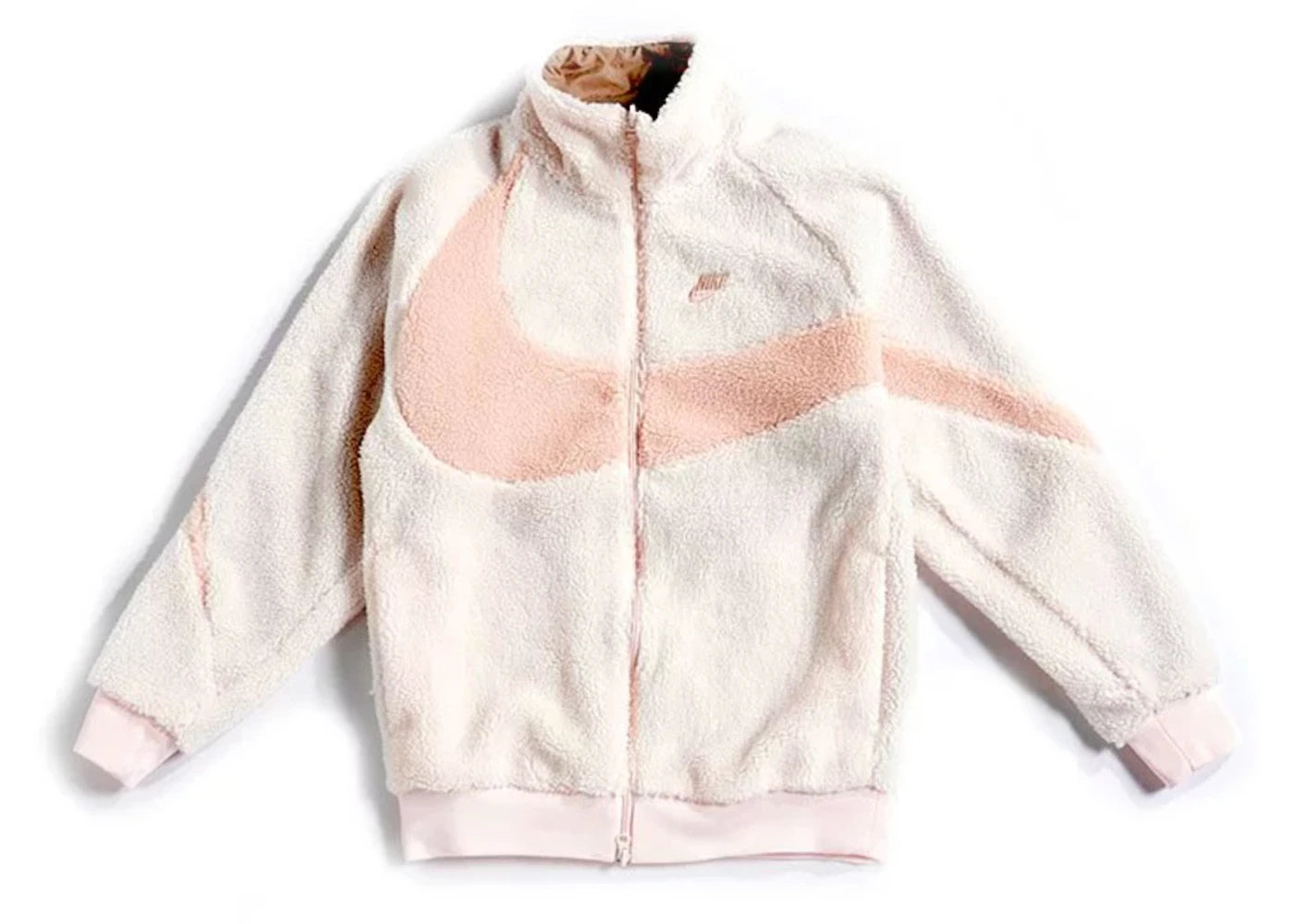 Nike Big Swoosh Reversible Boa Jacket (Asia Sizing) Light Soft Pink