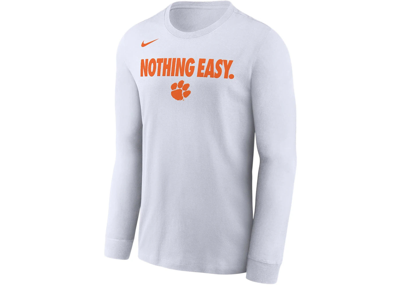 Nike Clemson College Long-Sleeve T-Shirt White