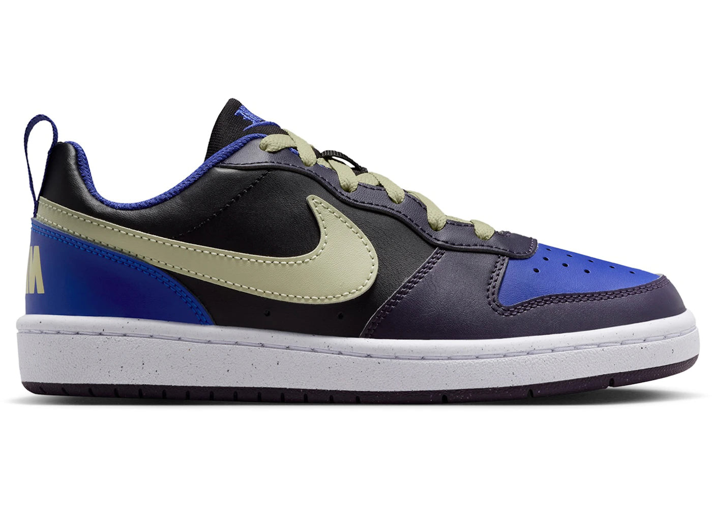 Nike Court Borough Low Recraft Black Cave Purple Olive Aura (GS)
