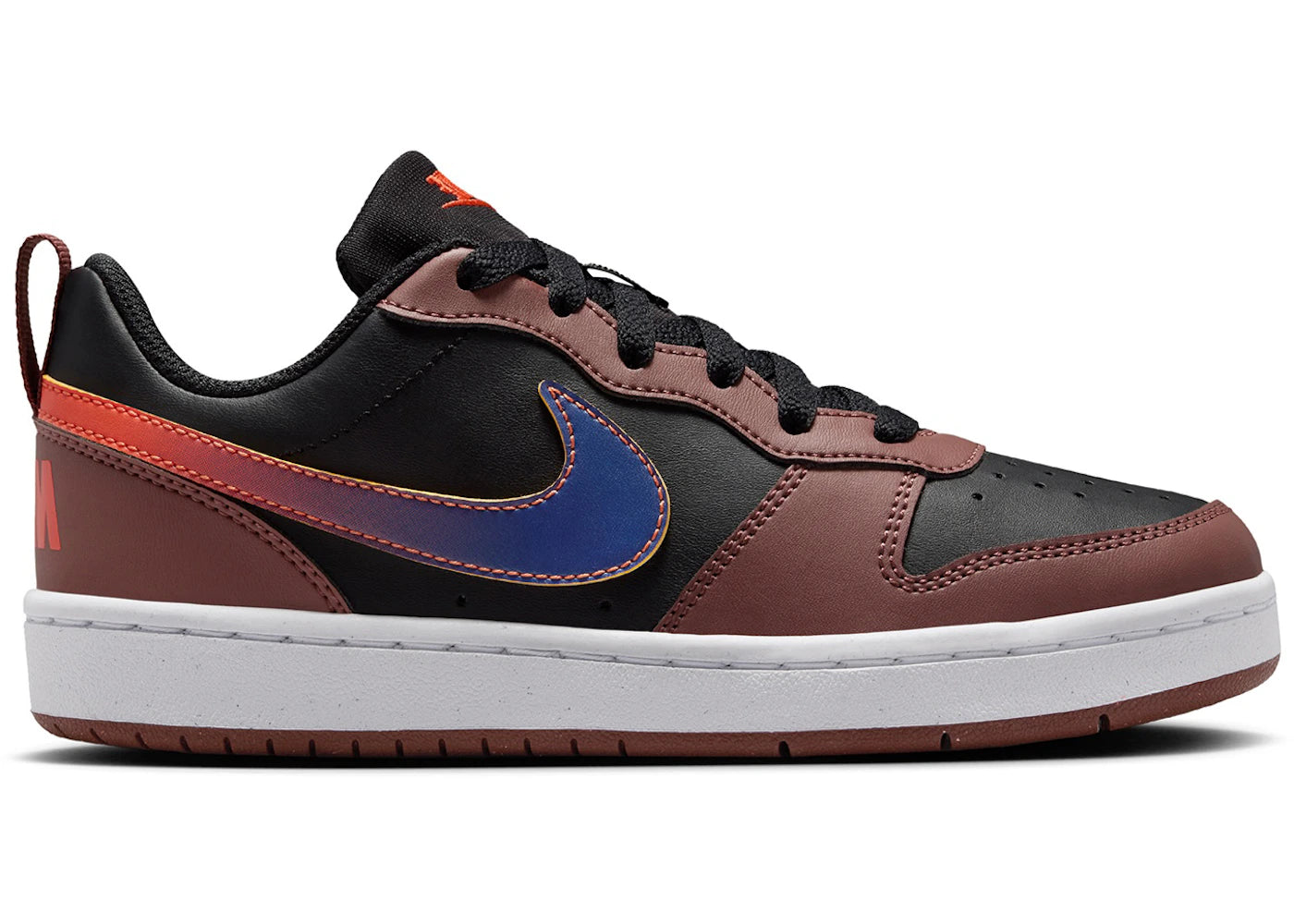 Nike Court Borough Low Recraft Black Red Sepia Orange Deep Night (GS)