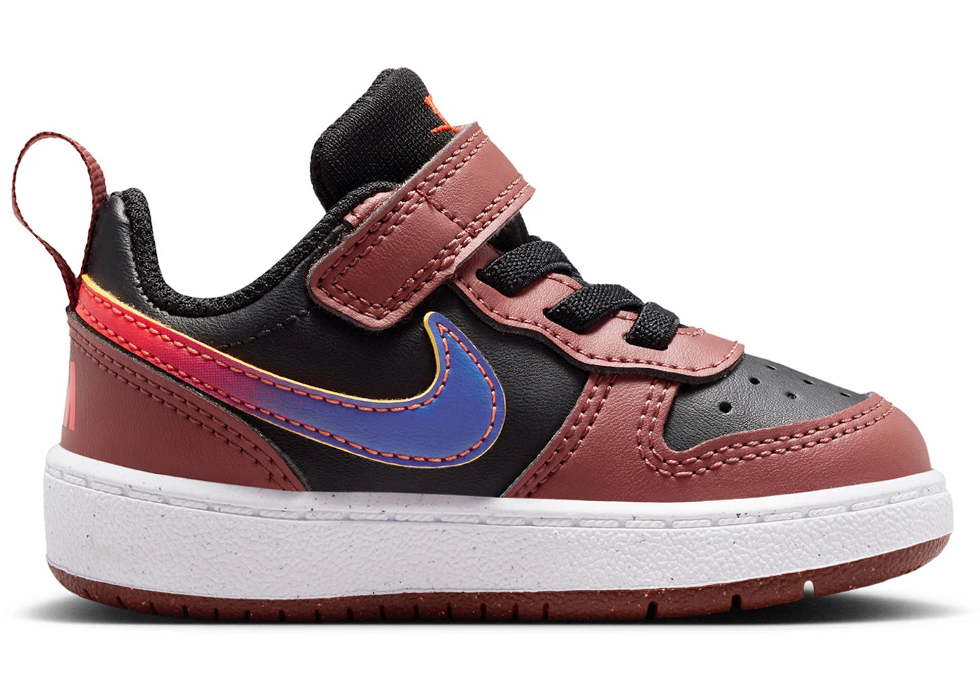 Nike Court Borough Low Recraft Black Red Sepia Orange Deep Night (TD)