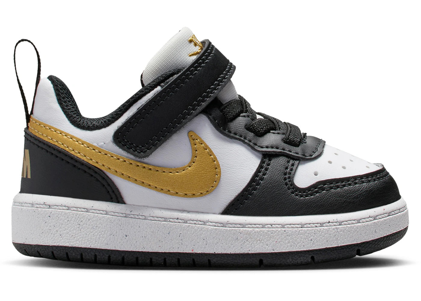 Nike Court Borough Low Recraft Black White Metallic Gold (TD)