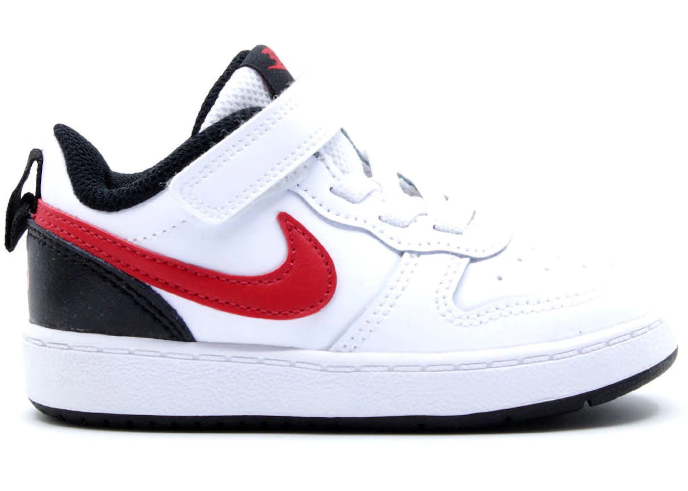 Nike Court Borough Low White Black University Red (TD)