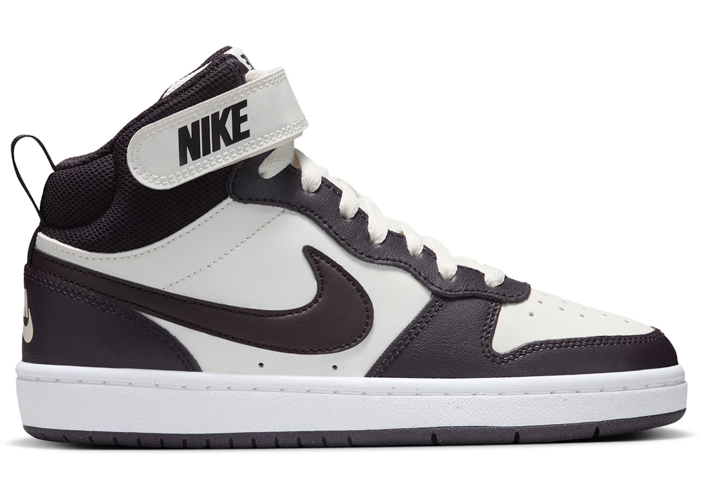 Nike Court Borough Mid 2 Sail White Burgundy Ash (GS)