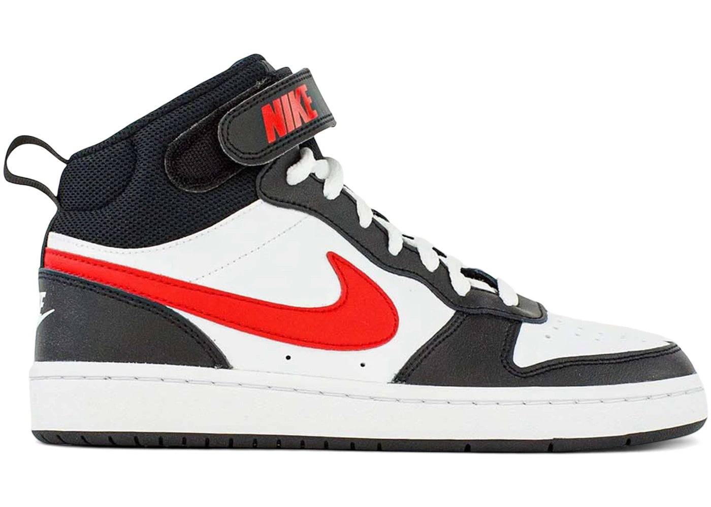 Nike Court Borough Mid 2 White Black University Red (GS)