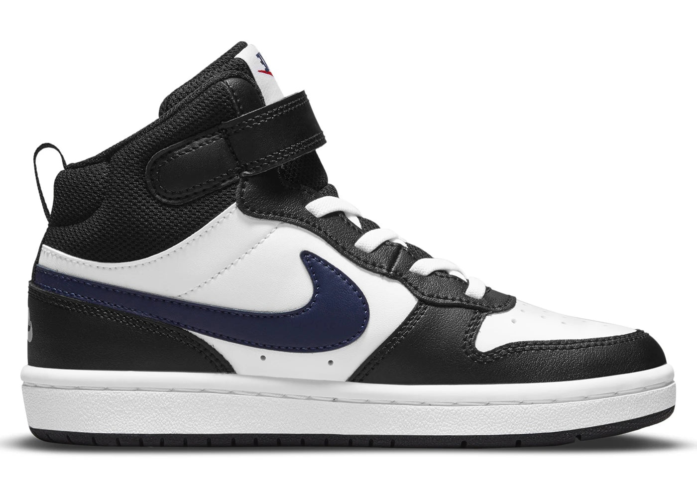 Nike Court Borough Mid 2 White Black University Red (PS)