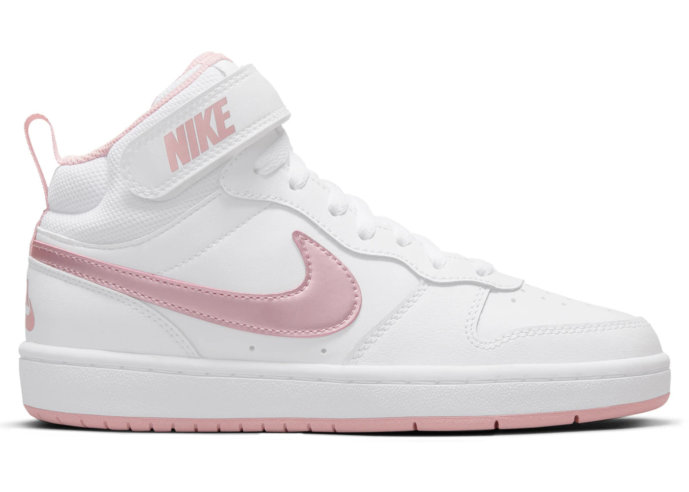 Nike Court Borough Mid 2 White Pink Glaze (GS)