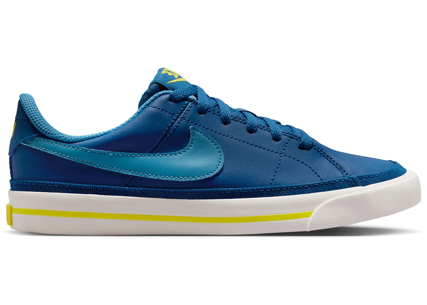 Nike Court Legacy Court Blue Sonic Yellow (GS)