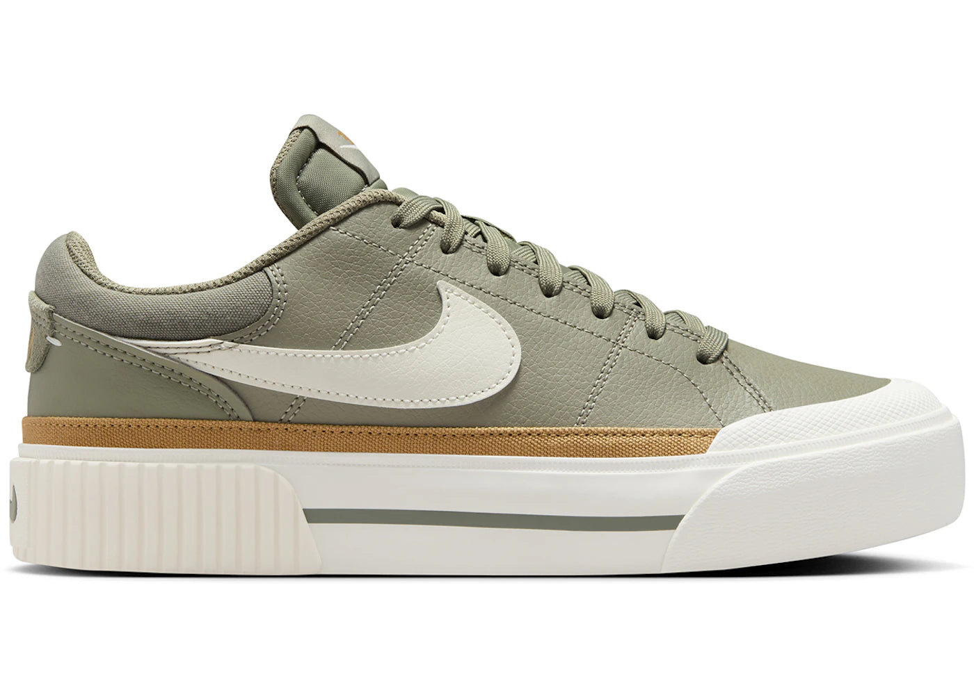 Nike Court Legacy Lift Light Army Flax Dark Stucco Sail (Women's)