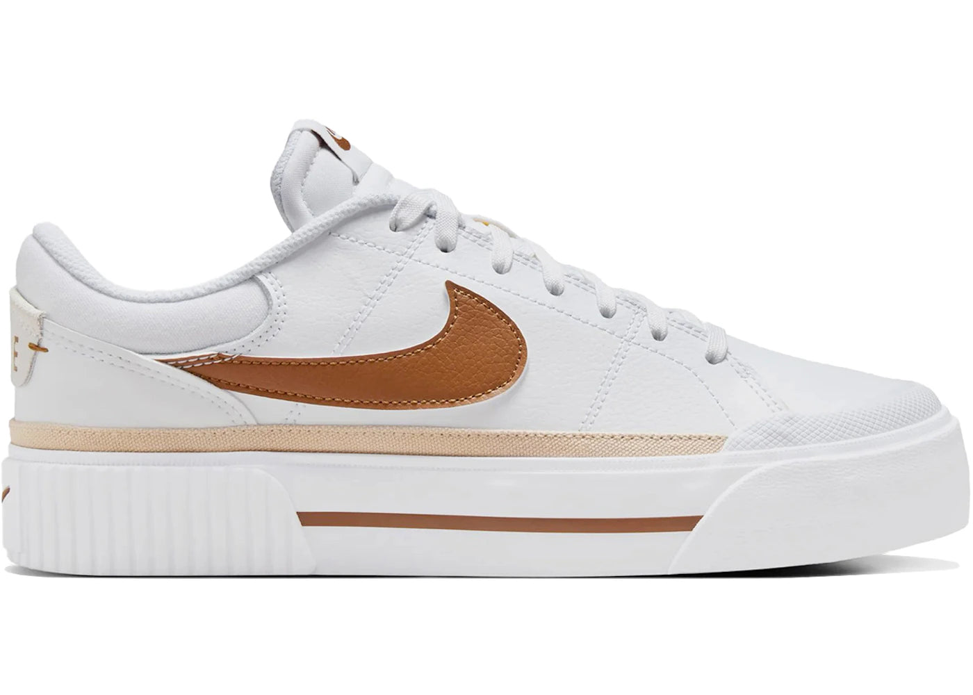 Nike Court Legacy Lift White British Tan Sanddrift (Women's)