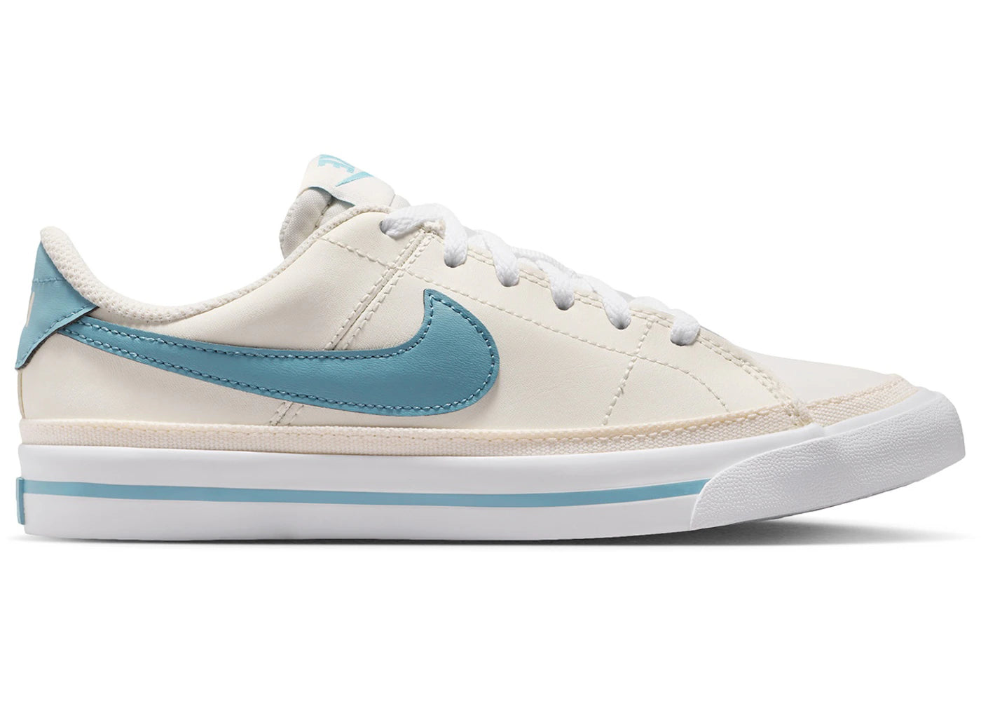 Nike Court Legacy Sail White Denim Turquoise (GS)