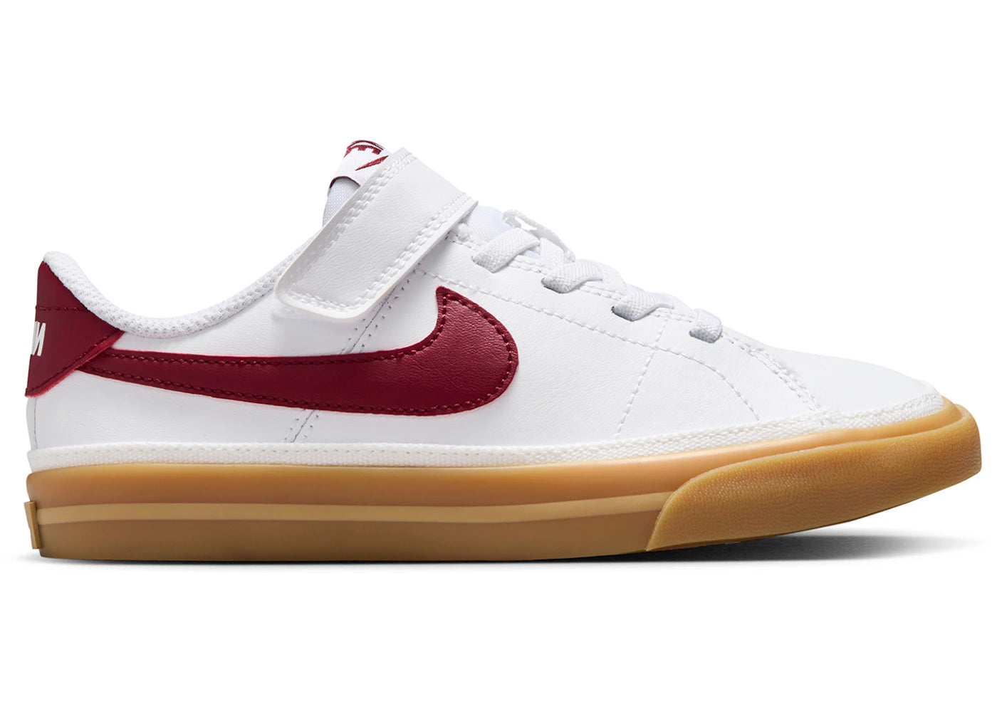 Nike Court Legacy White Gum Yellow Team Red (PS)