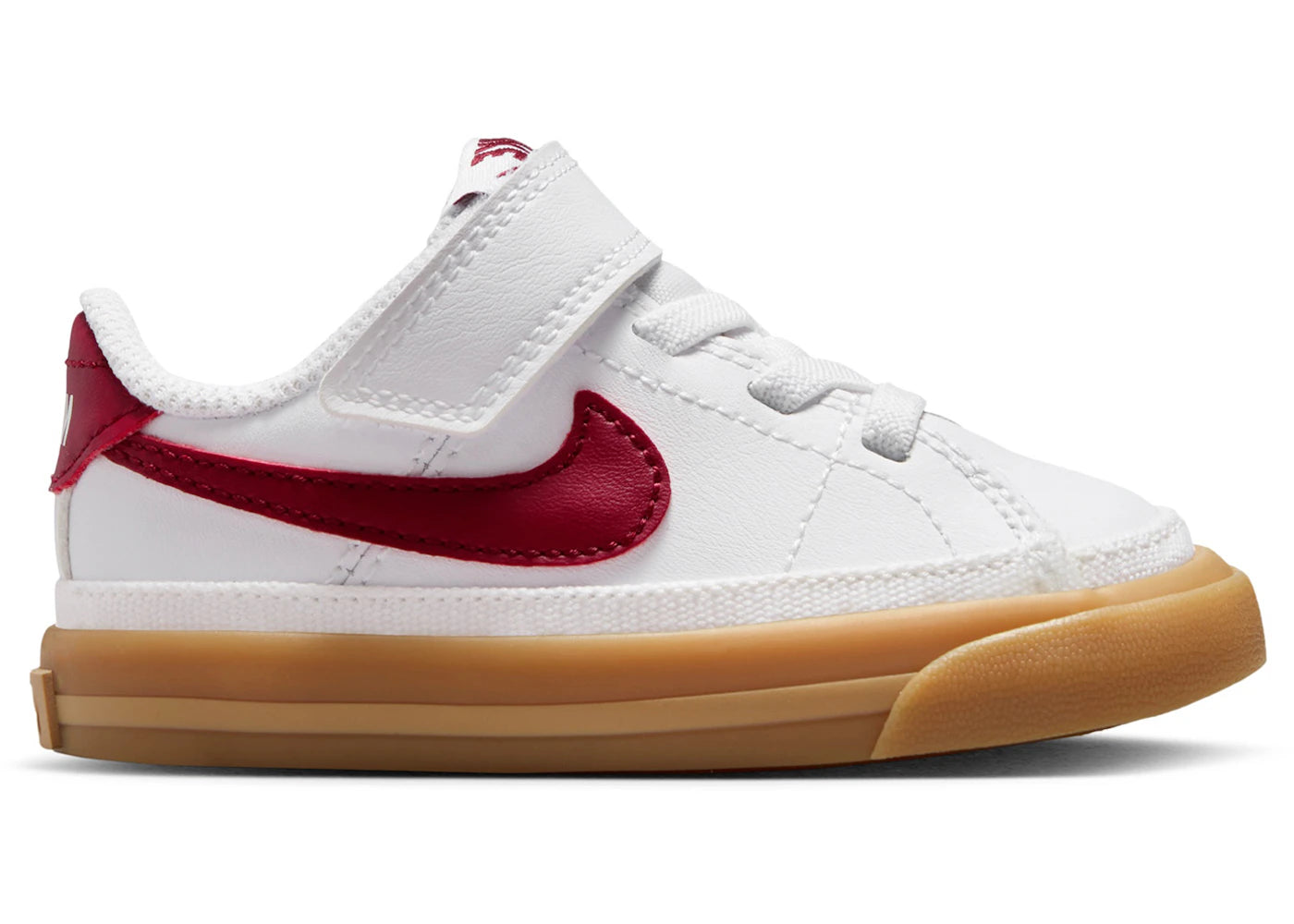 Nike Court Legacy White Gum Yellow Team Red (TD)