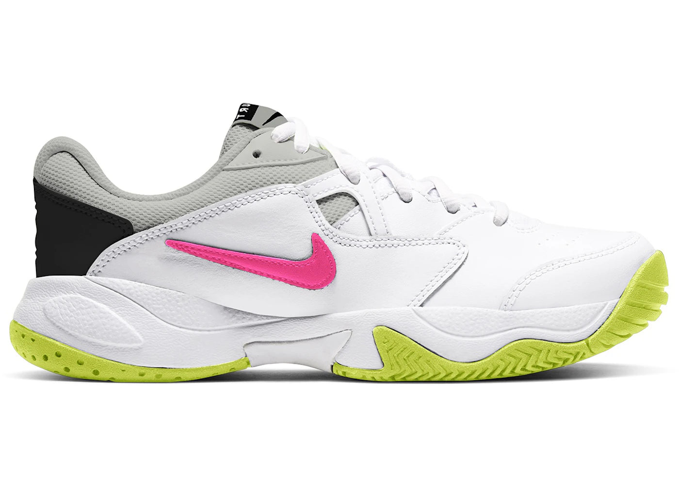 Nike Court Lite 2 White Hot Lime Laser Fuchsia (GS)