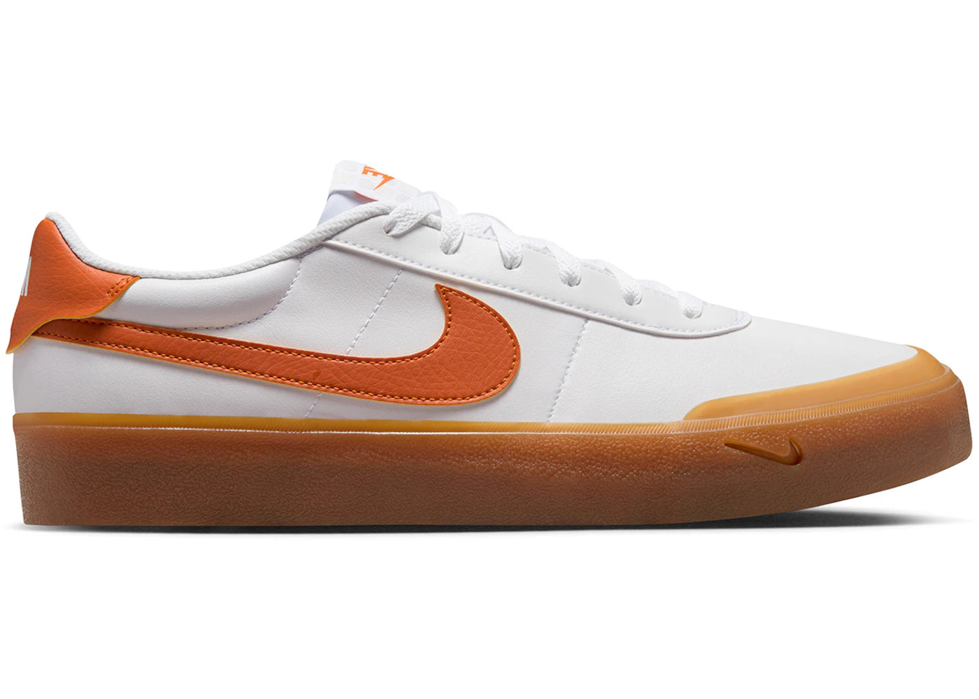 Nike Court Shot White Campfire Orange Gum