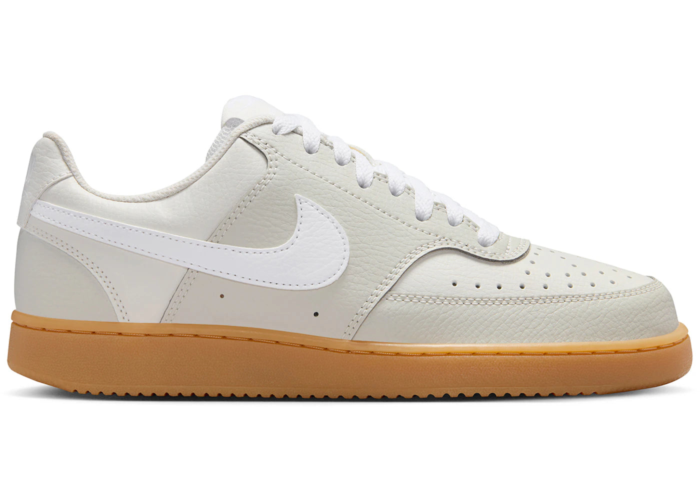 Nike Court Vision Low Light Bone Phantom Gum Yellow White (Women's)