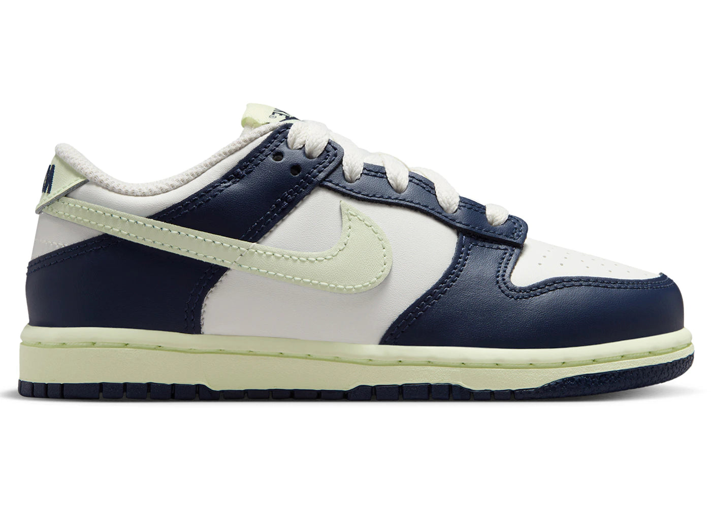 Nike Dunk Low Sail Midnight Navy Volt Tint (PS)