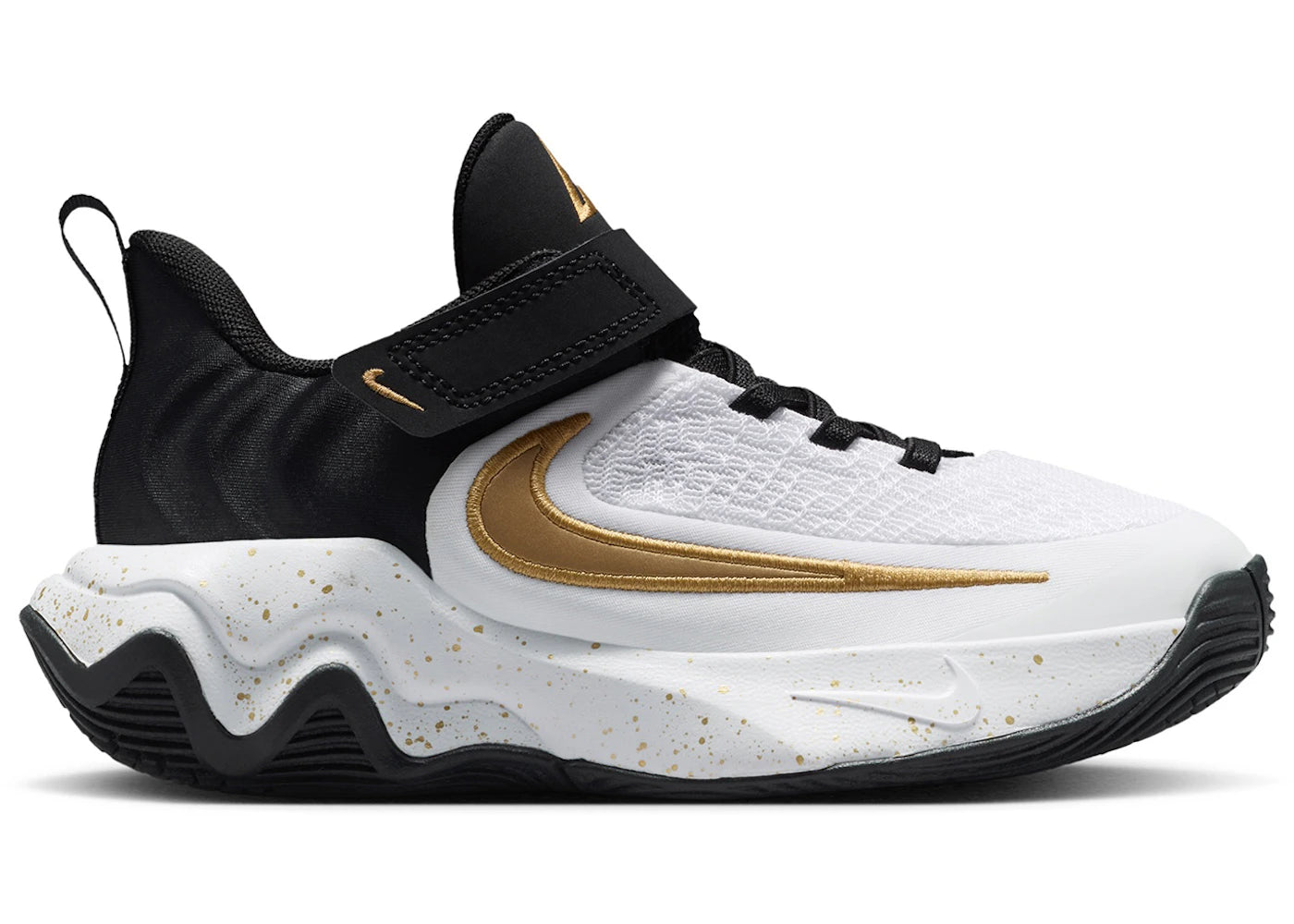 Nike Giannis Immortality 4 Black White Metallic Gold (PS)