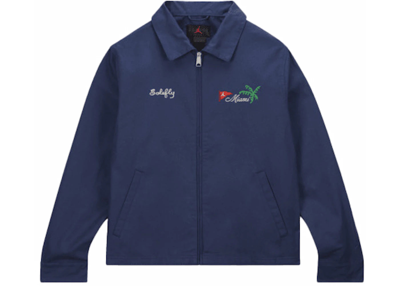Nike Jordan Pro x Solefly Coaches Jacket Midnight Navy/Fossil