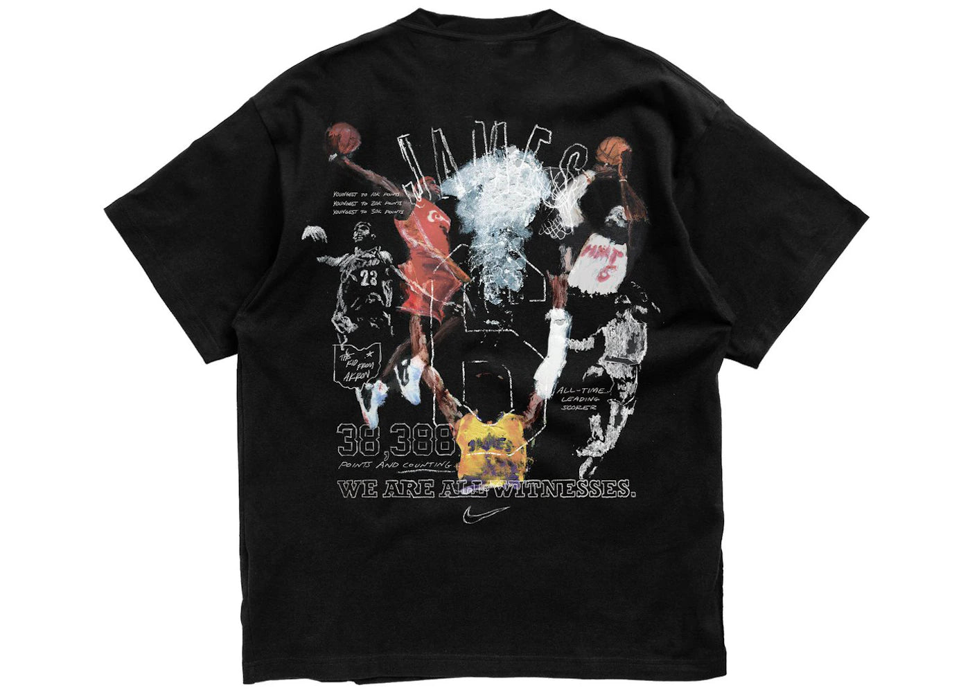 Nike Lebron James Scoring Record T-shirt Black