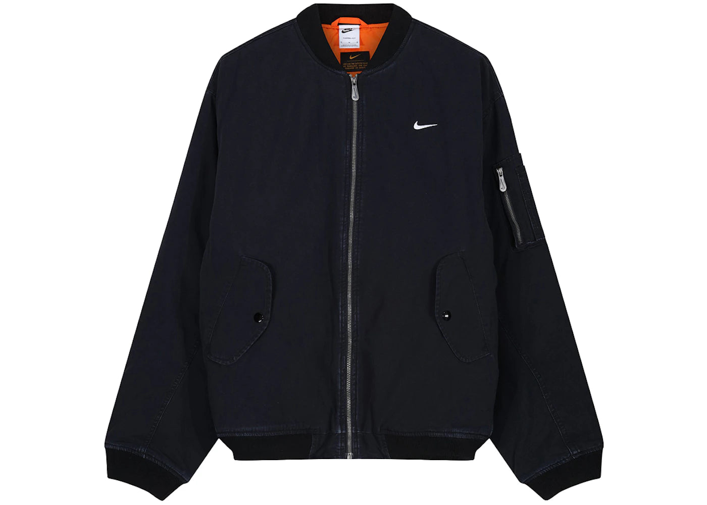 Nike Life Woven Flight Jacket Black/White