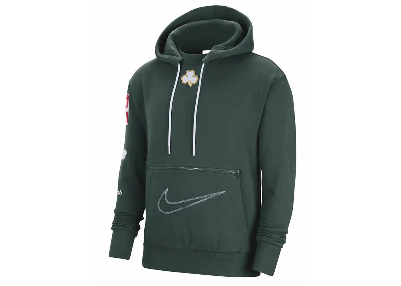 Nike NBA Boston Celtics Courtside City Edition Fleece Loose Fit Hoodie Dark Green