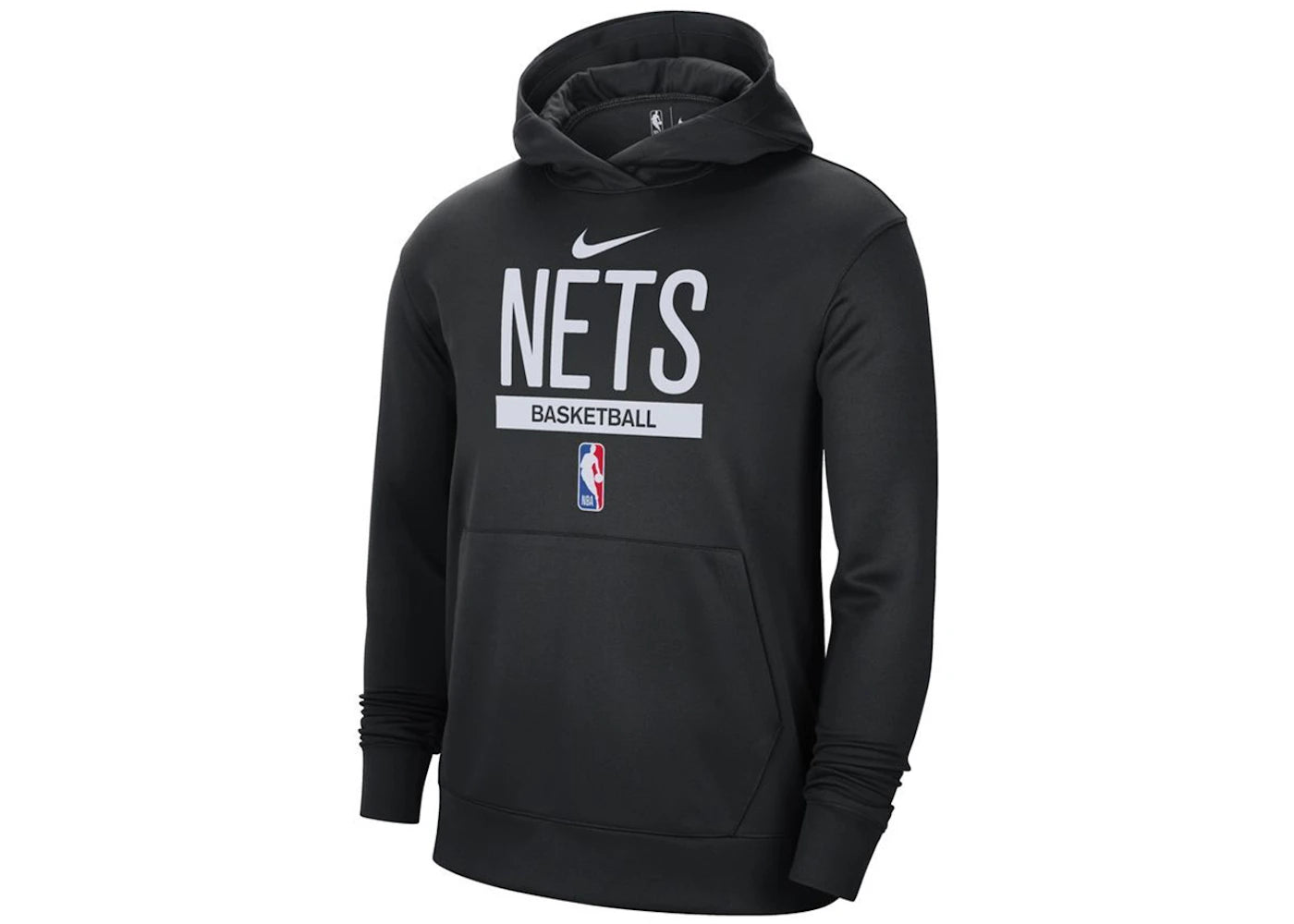 Nike NBA Brooklyn Nets Spotlight Pullover Dri-Fit Loose Fit Hoodie Black