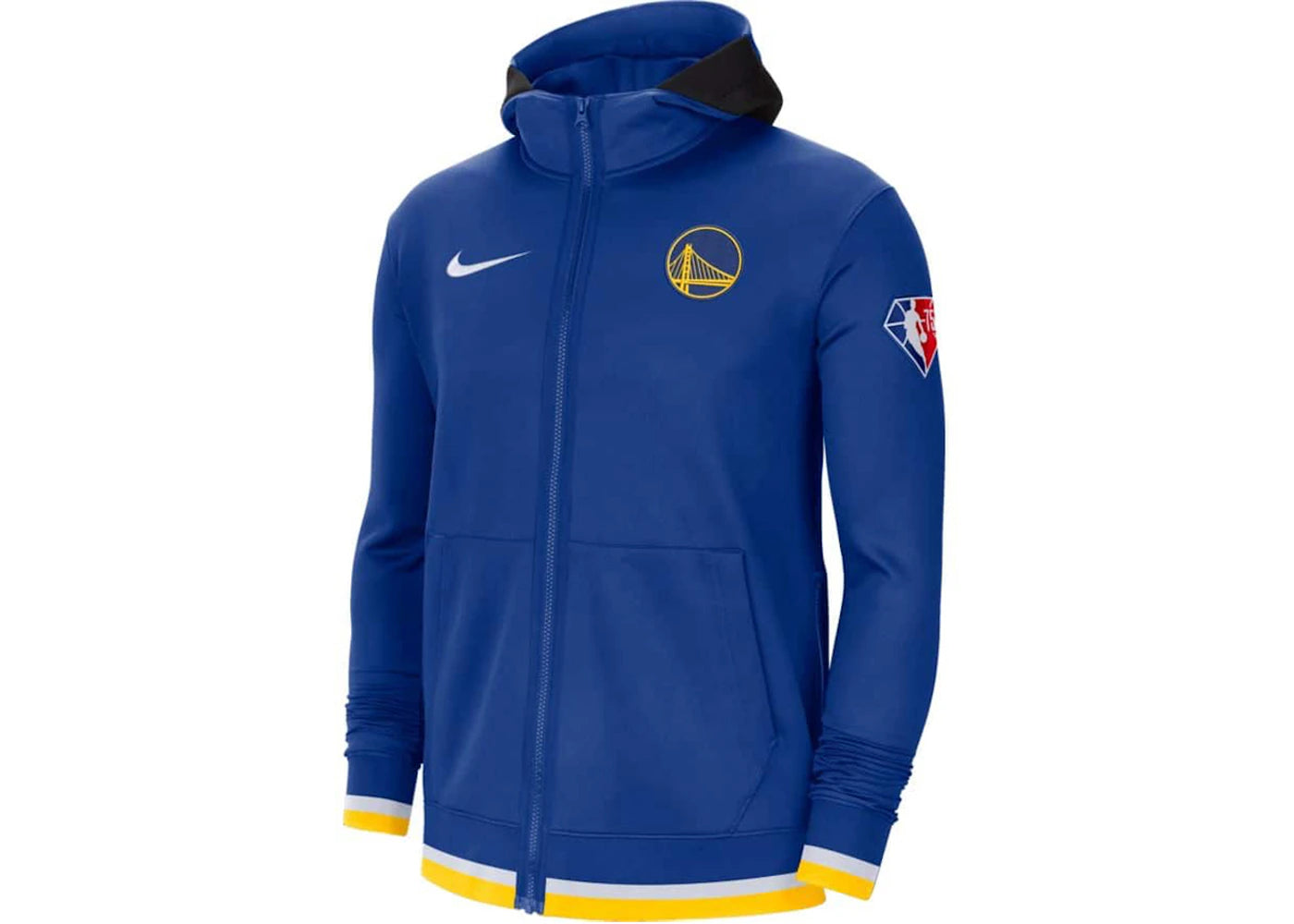 Nike NBA Golden State Warriors Showtime Dri-Fit Full-Zip Hoodie Blue