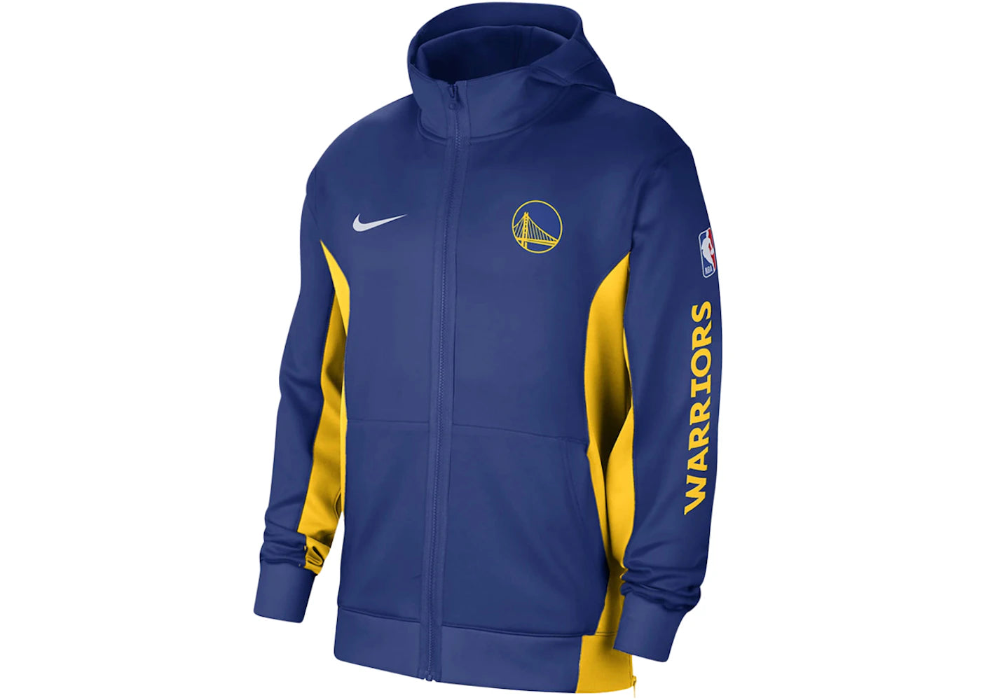 Nike NBA Golden State Warriors Showtime Dri-Fit Hoodie Gold/Blue